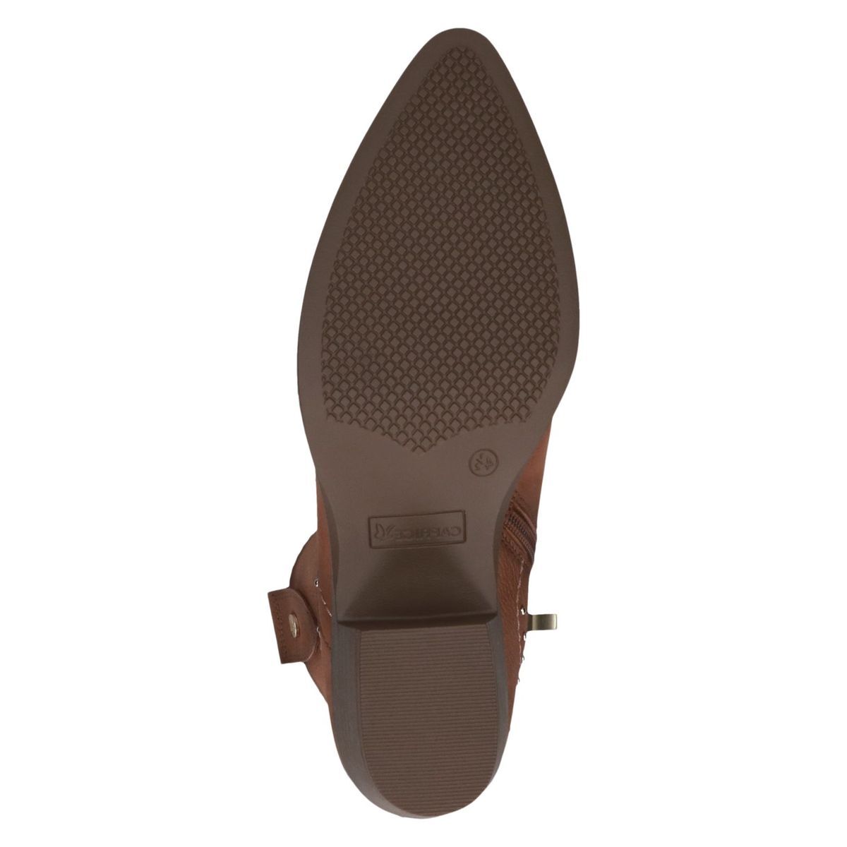 Bottine en cuir marron mocca, CAPRICE