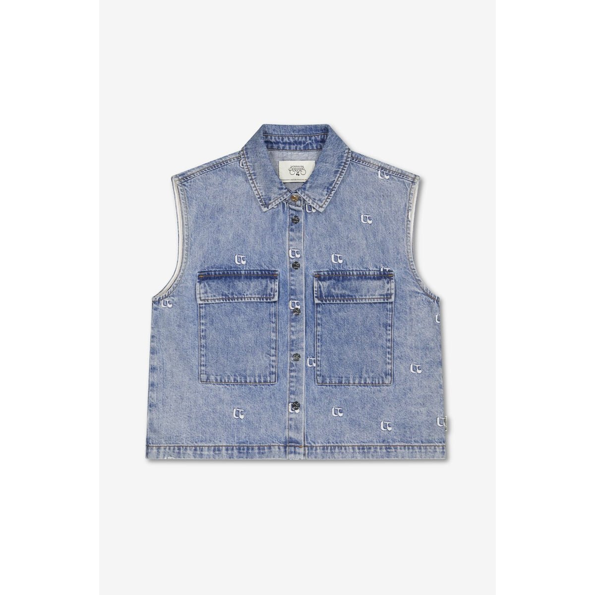 Veste sans manches YANI blue, LE TEMPS DES CERISES