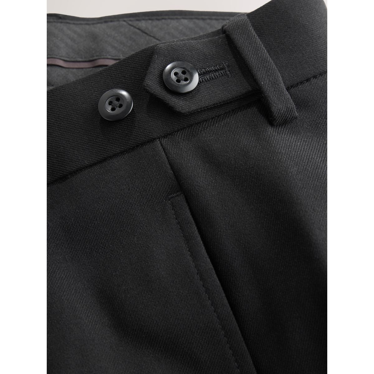 Pantalon plissé décontracté noir, NEXT