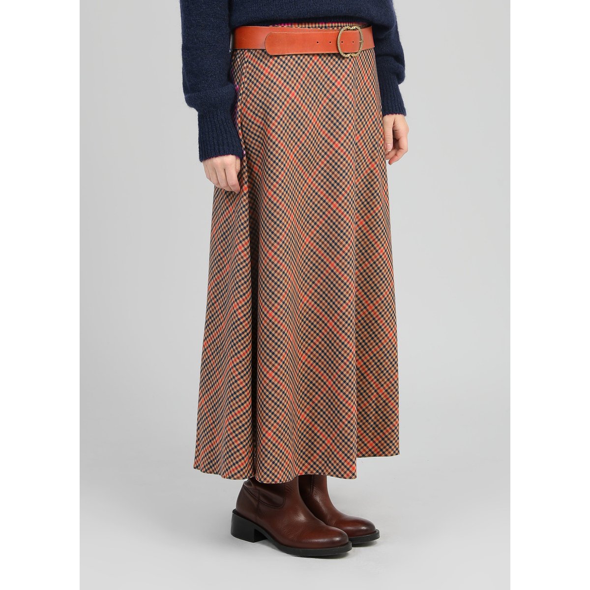 Jupe Midi JALINA caramel, AN'GE