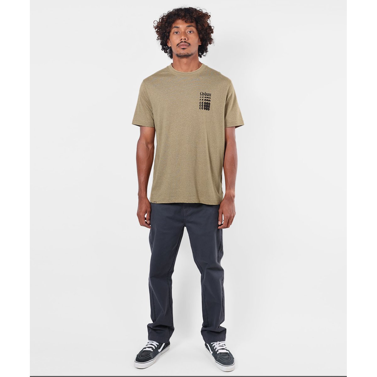 Tee-shirt manches courtes COLLAGE light brown, OXBOW
