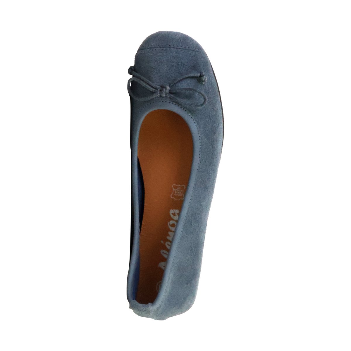 Ballerine Cuir Alénoa bleu, THE DIVINE FACTORY