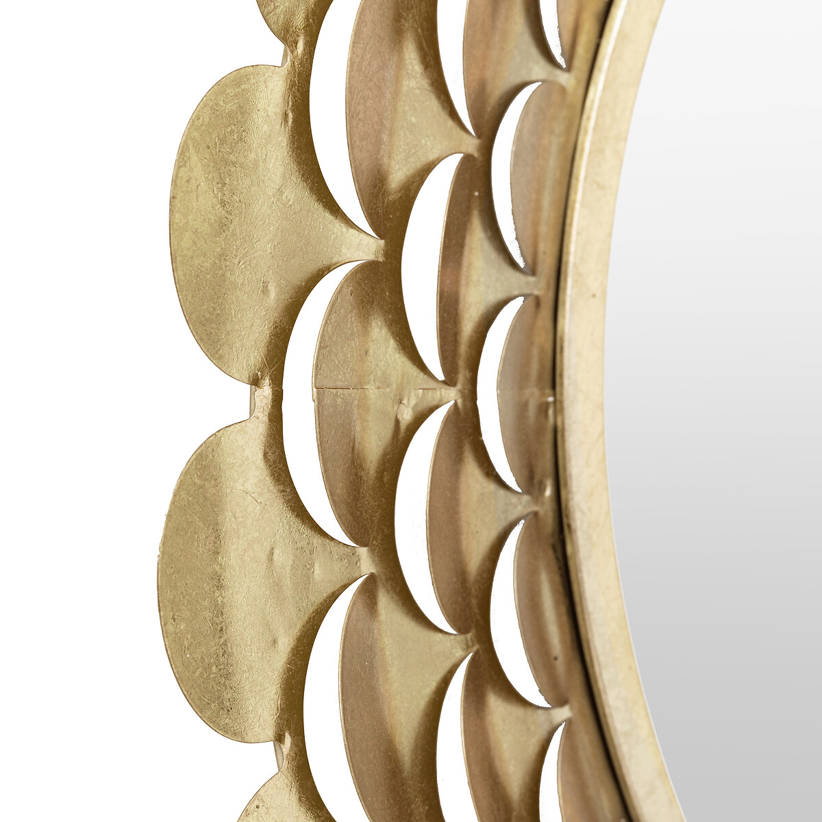 91cm Wiley Decorative Round Mirror in Gold gold-coloured, ÉDITÉ