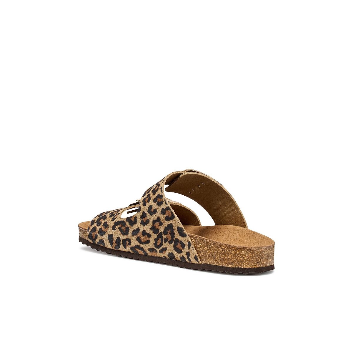 Mules Brionia à grosse boucle léopard, GEOX