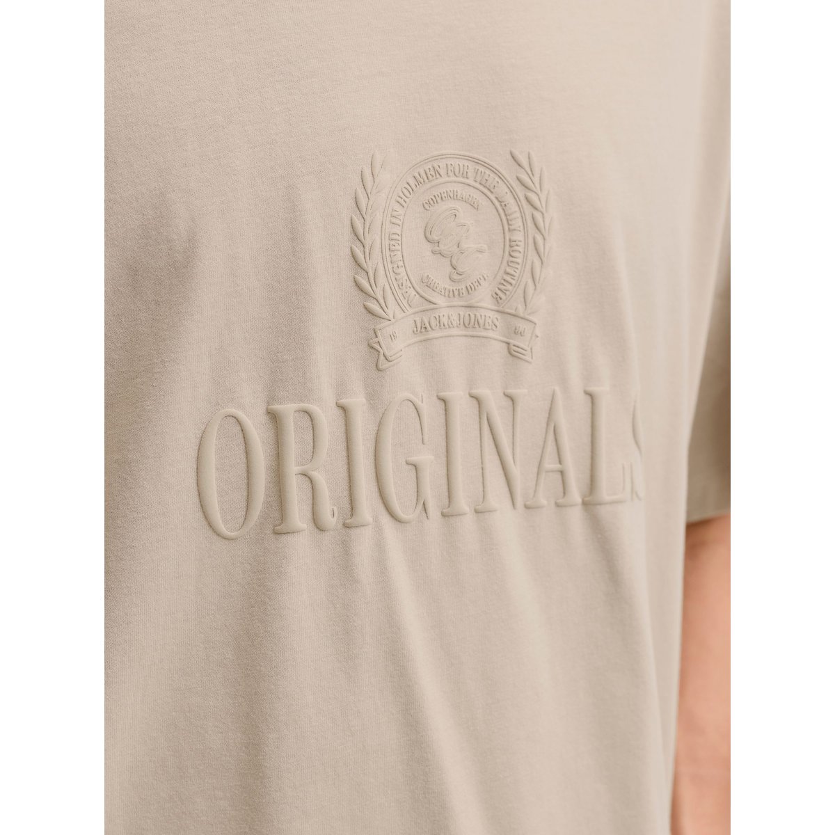 T-Shirt feather gray, JACK & JONES