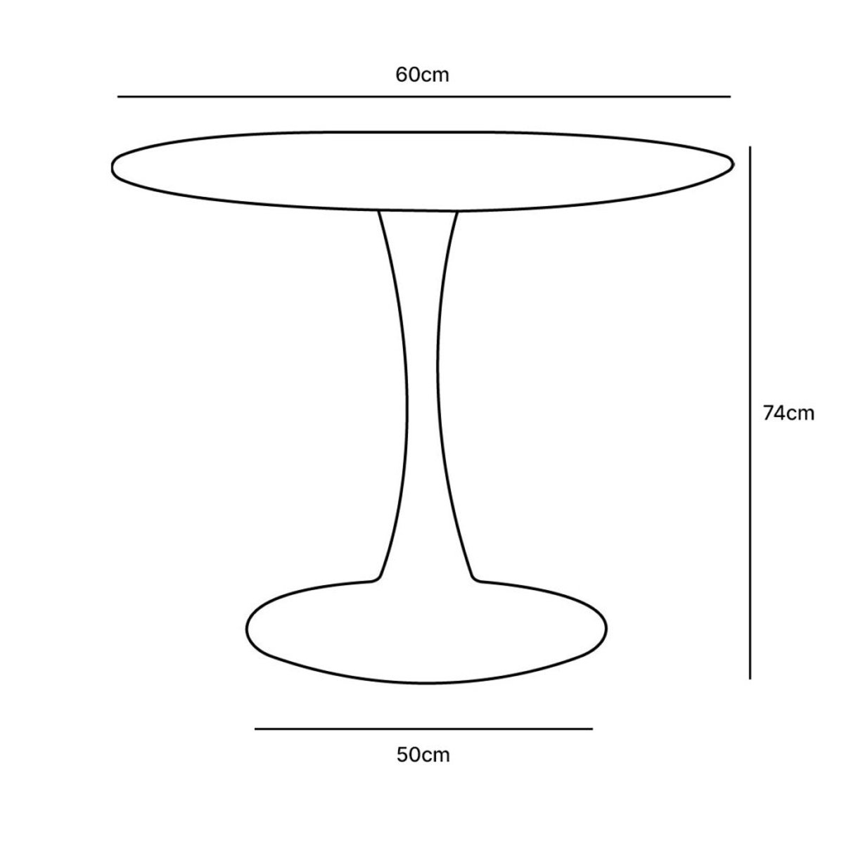 Table ronde de jardin en acier Terracotta PALOMA terracotta, WILSA GARDEN