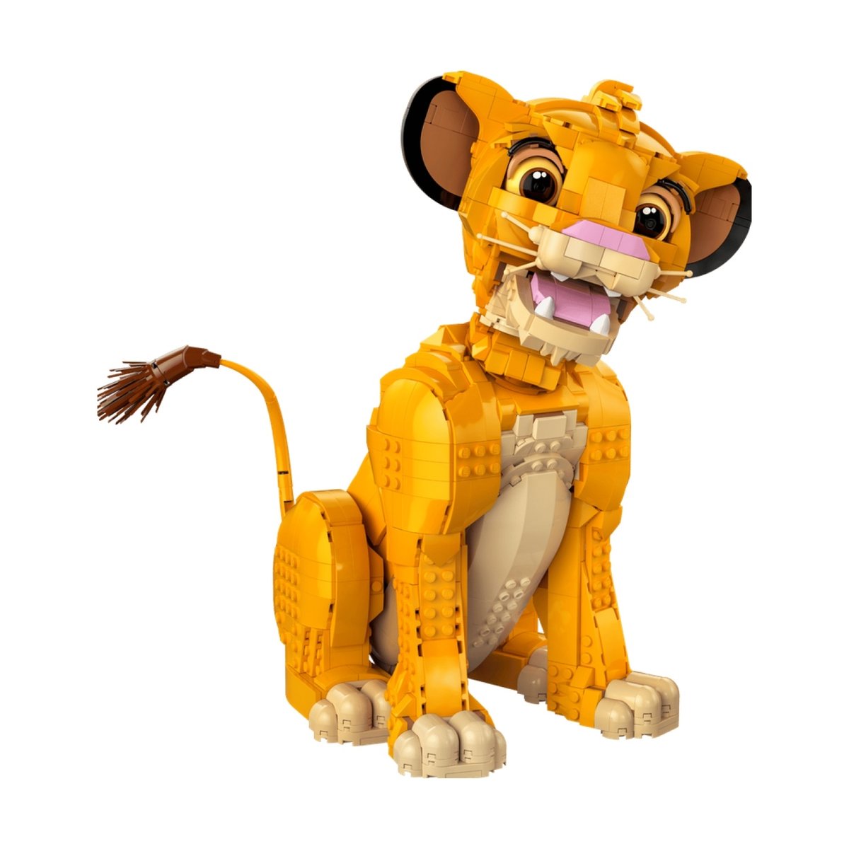 LEGO Disney - Figurine Simba, le jeune Roi lion - Kit de Construction 43247 jaune, LEGO