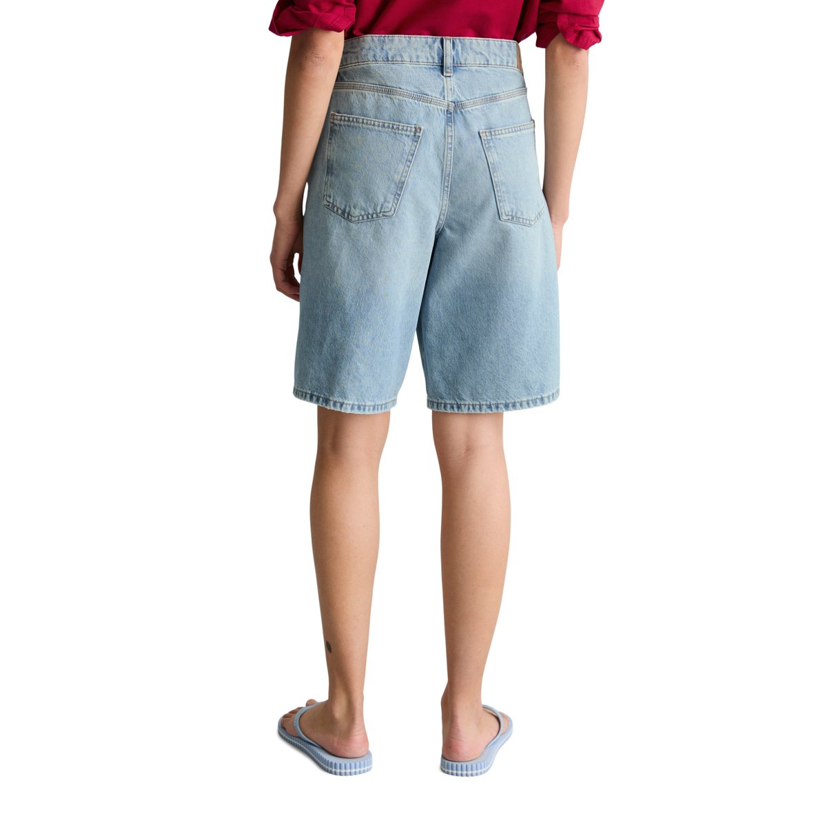 Bermuda-Jeans modèle Jonnda relaxed en coton organique bleu, MARC O’POLO DENIM