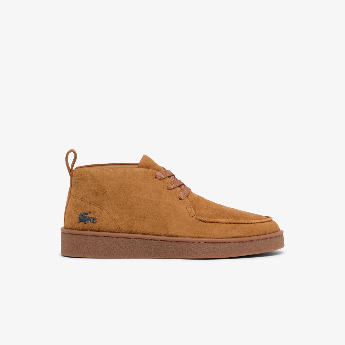 Sneakers Baseshot Chukka homme en suède marron-524, LACOSTE