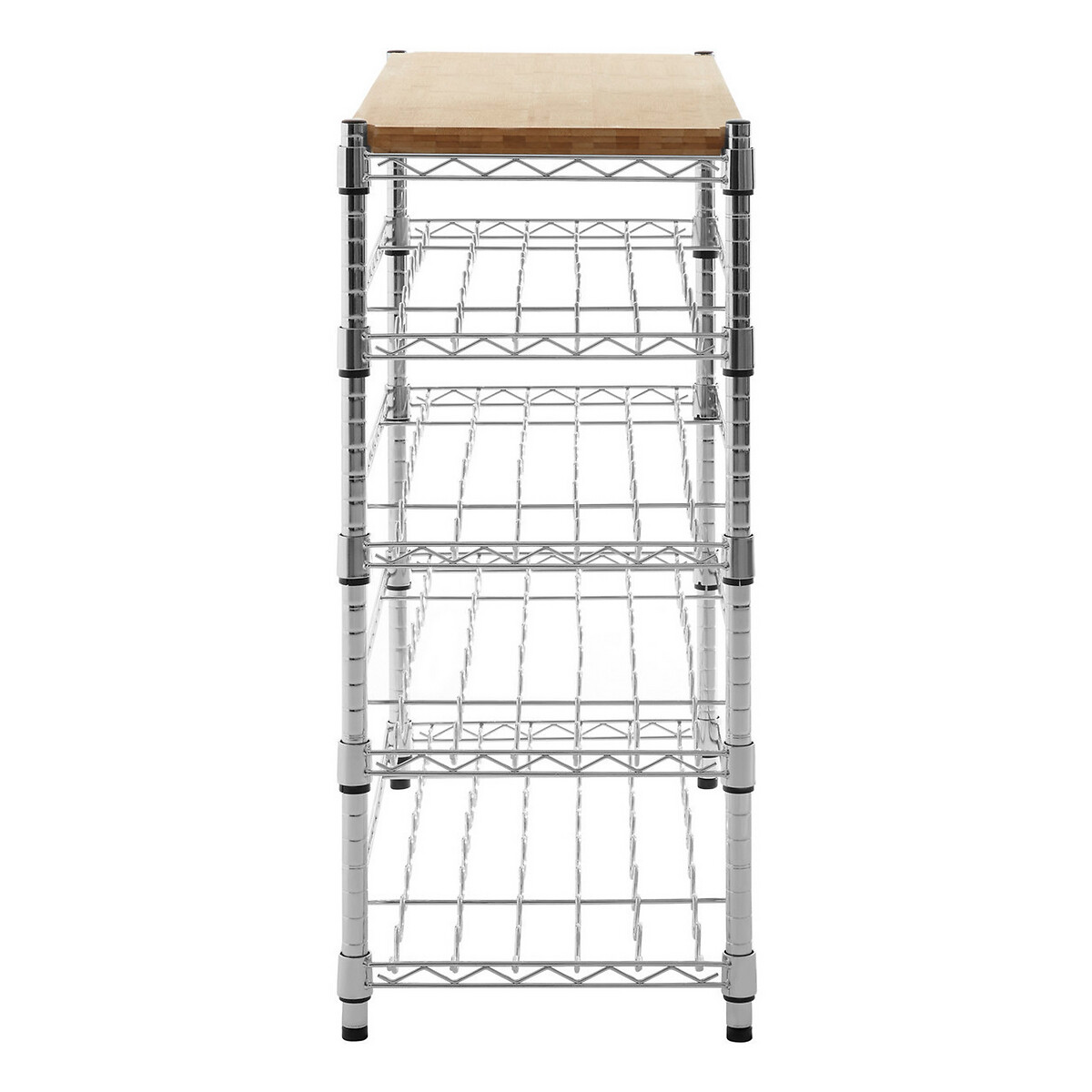 5-Tier Frankfurt Wine Rack silver-coloured, SO'HOME