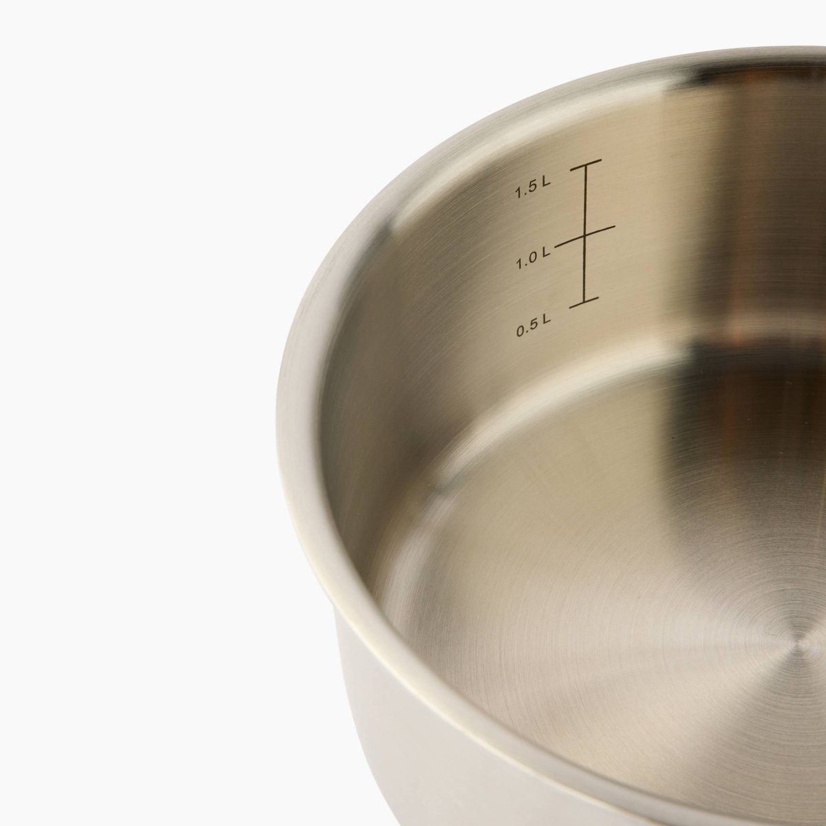 Casserole en inox, 18cm, induction couleur unique, MONOPRIX MAISON