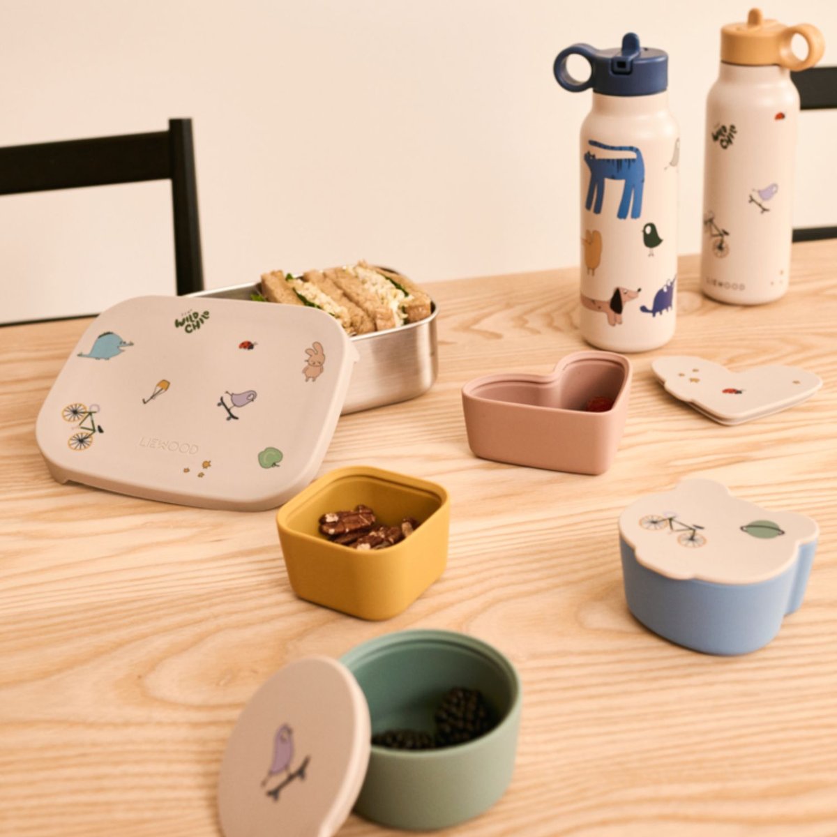 Lot de 4 boîtes à goûter Toto multicolore, LIEWOOD