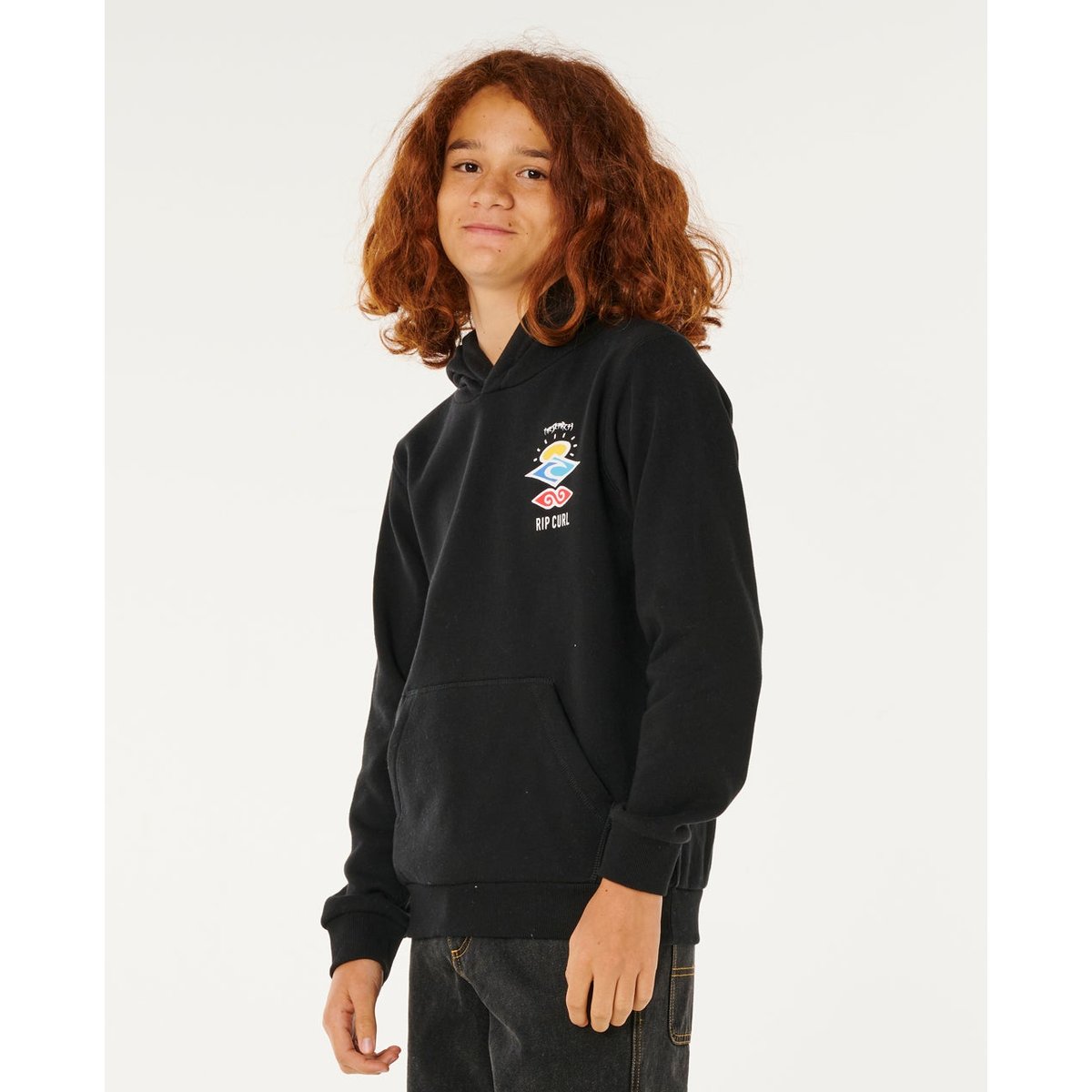 Sweat à capuche SEARCH ICON noir, RIP CURL