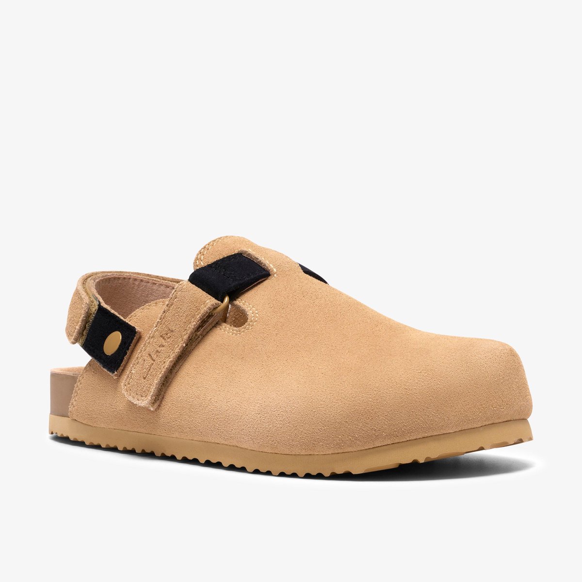 Sandales Suède Coupe Large BALI COAST K marron, CLARKS