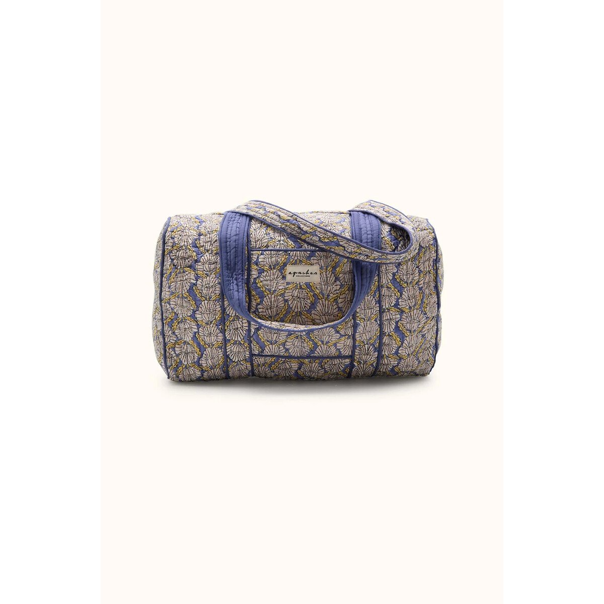 Sac zippé imprimé floral, BUDDHA imprimé floral bleu, APACHES COLLECTIONS