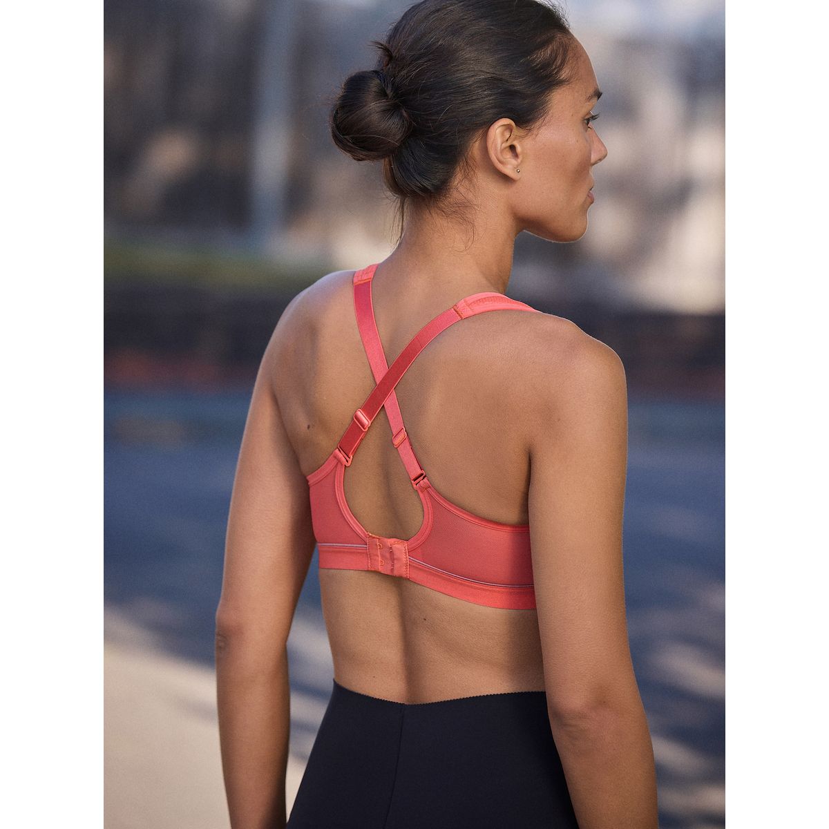 Soutien-gorge de sport non rembourré, b-g rose corail, NEXT