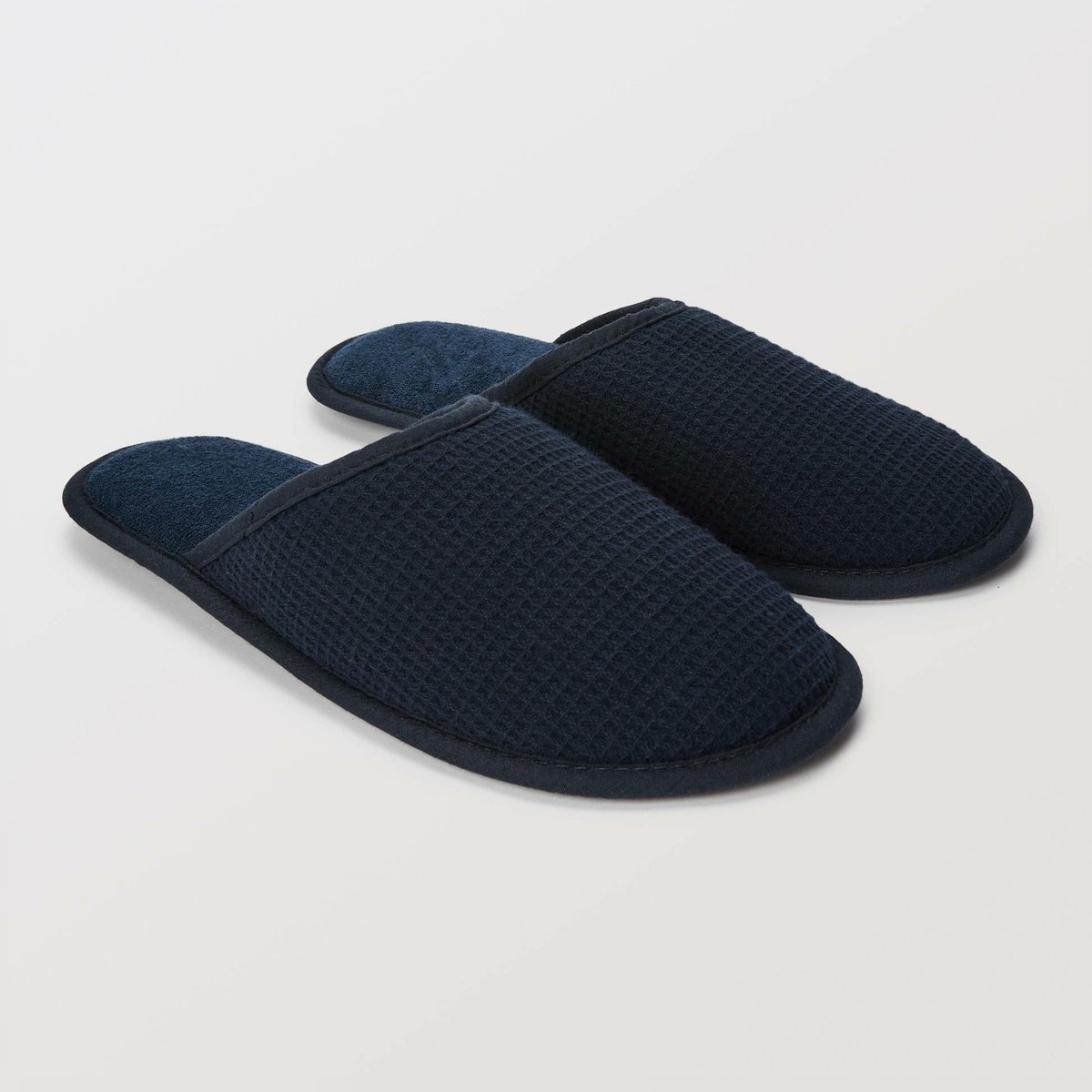 Mules unies en nid d'abeille marine, MONOPRIX