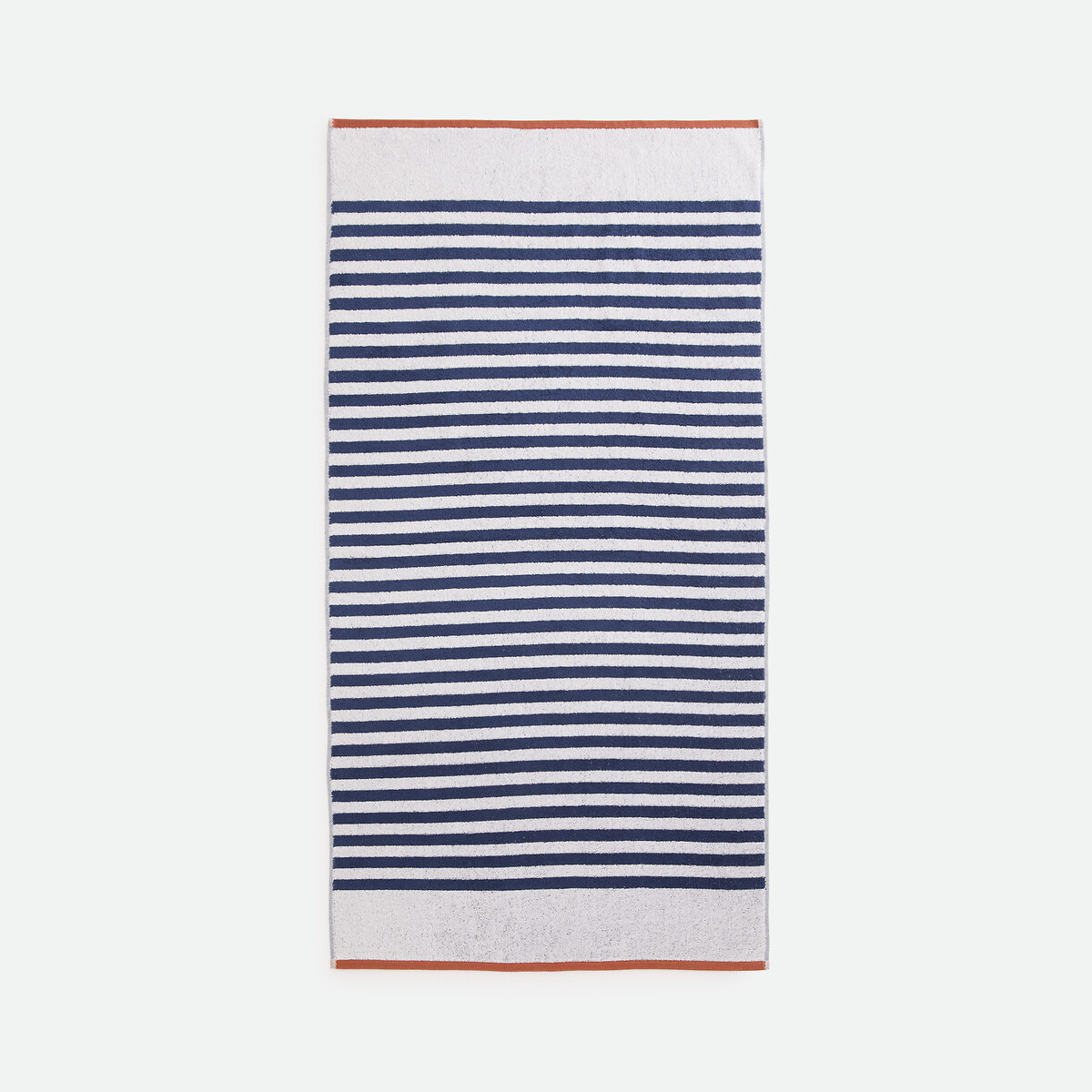 Gestreiftes Handtuch Calanques aus Frottee, 500 g/m² kobaltblau/weiss, LA REDOUTE INTERIEURS