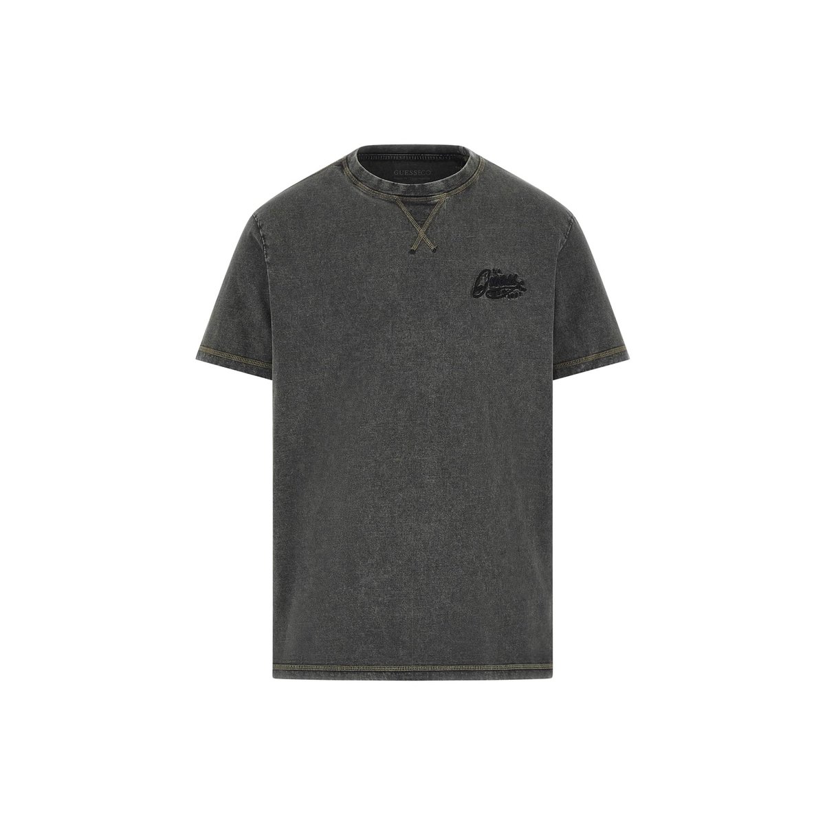 T-Shirt Logo Brodé gris, GUESS