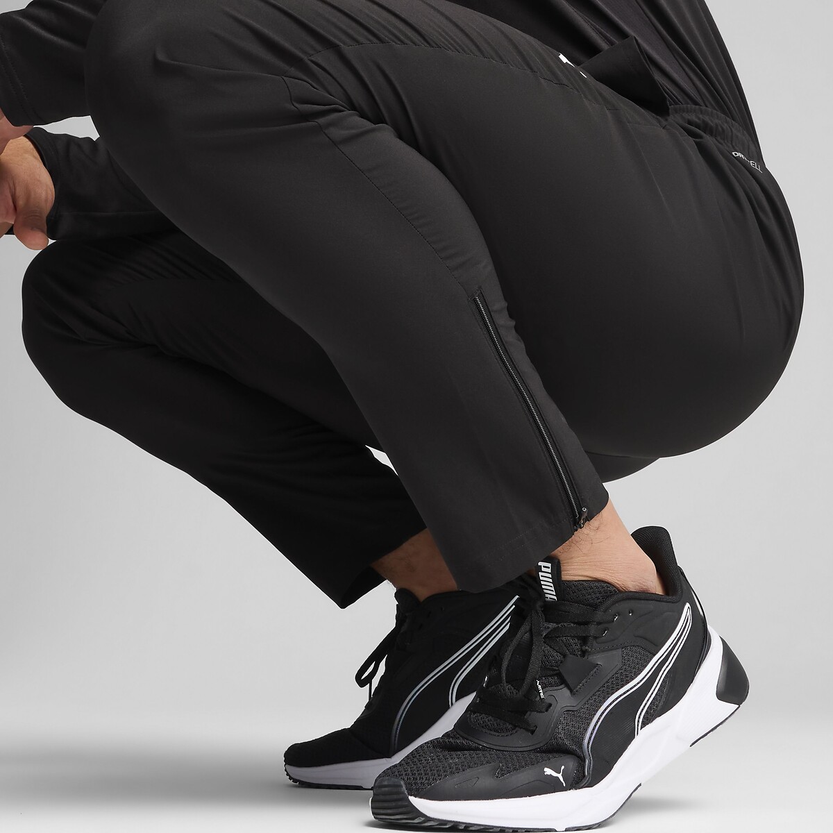 Pantalon tapered, training noir, PUMA