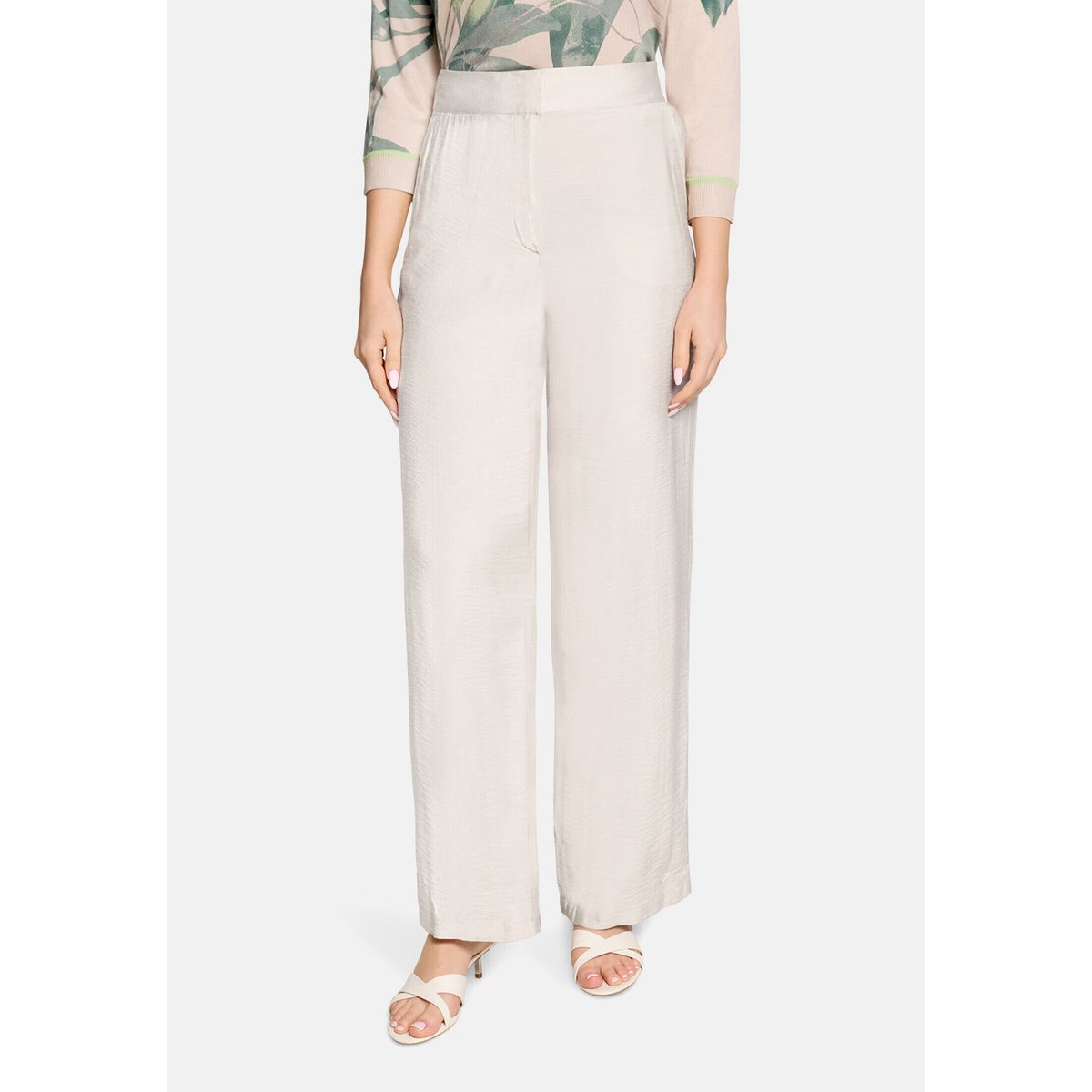 Pantalon Marlene unicolore gris, BETTY BARCLAY