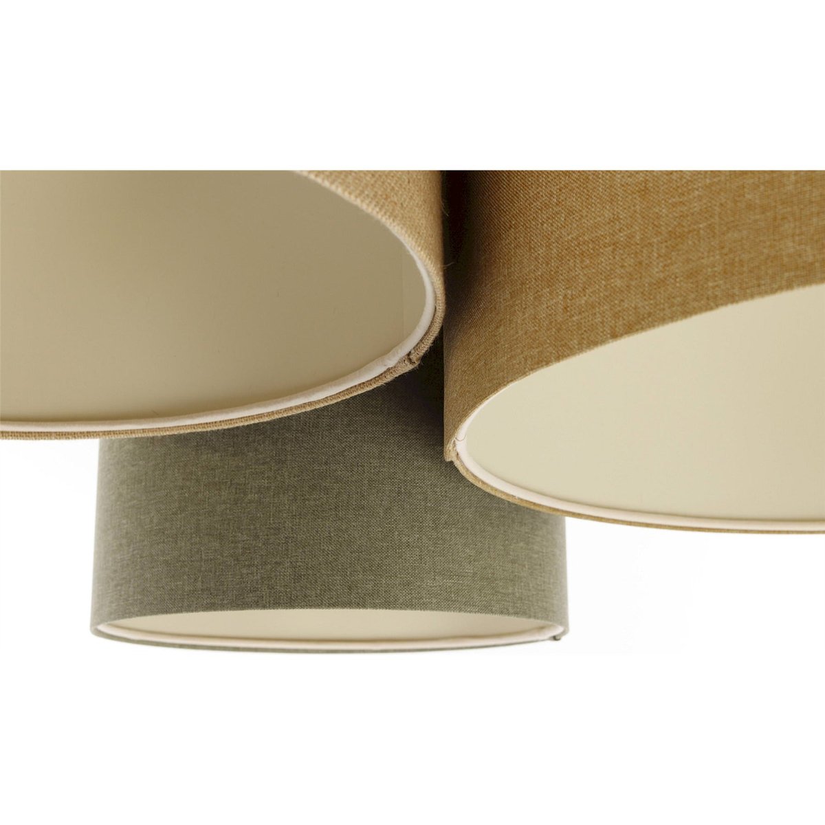 Plafonnier en tissu structuré, BOHO ELEGANT beige crème en tissu structuré, BPS KONCEPT