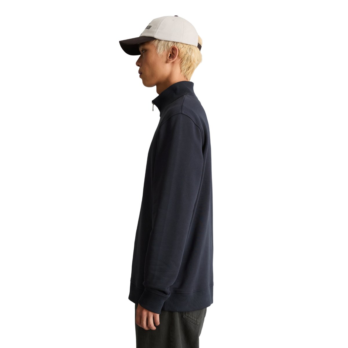 Sweat à capuche en pur coton biologique bleu, MARC O’POLO DENIM