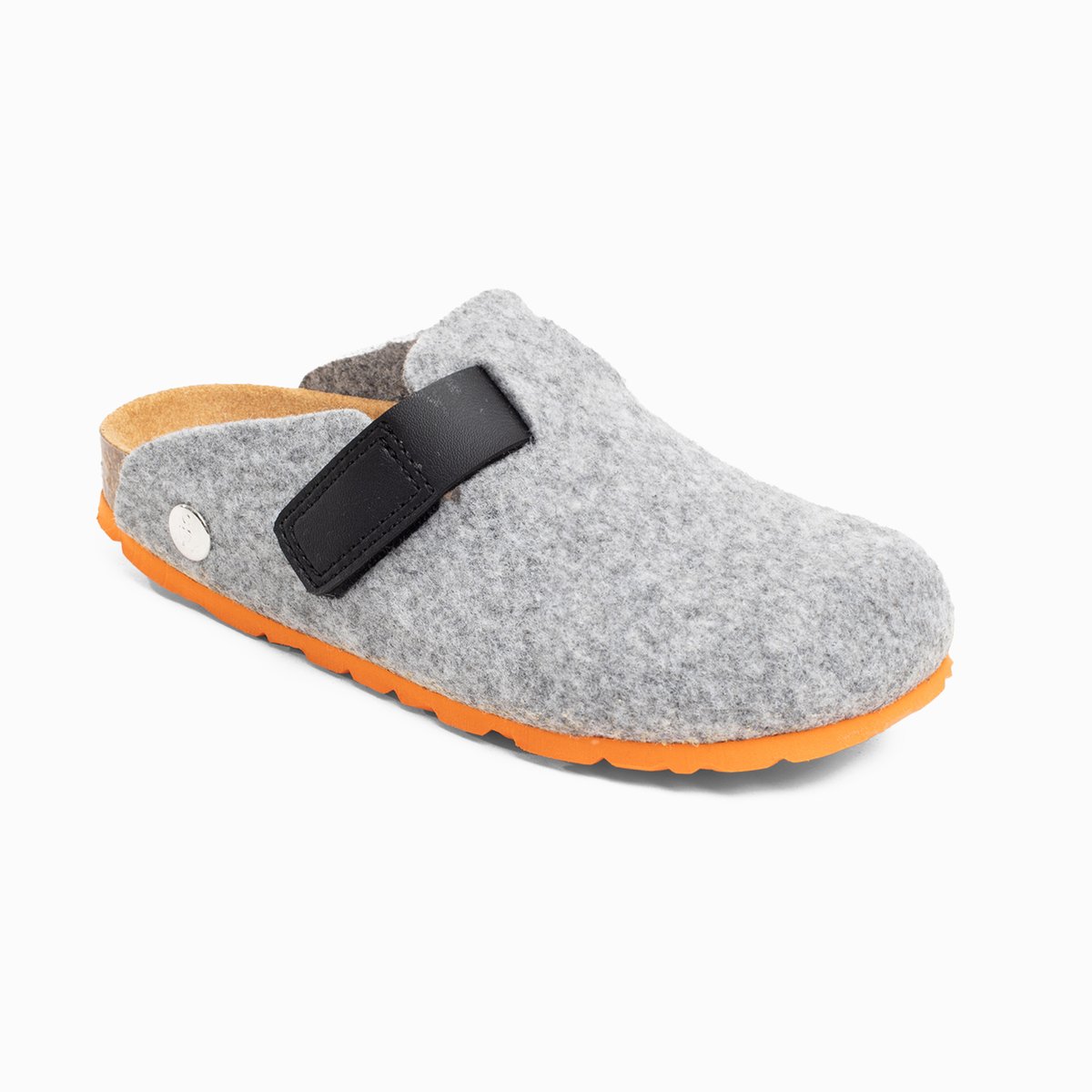 Sabots en cuir SAVOIE pour enfants gris, BAYTON