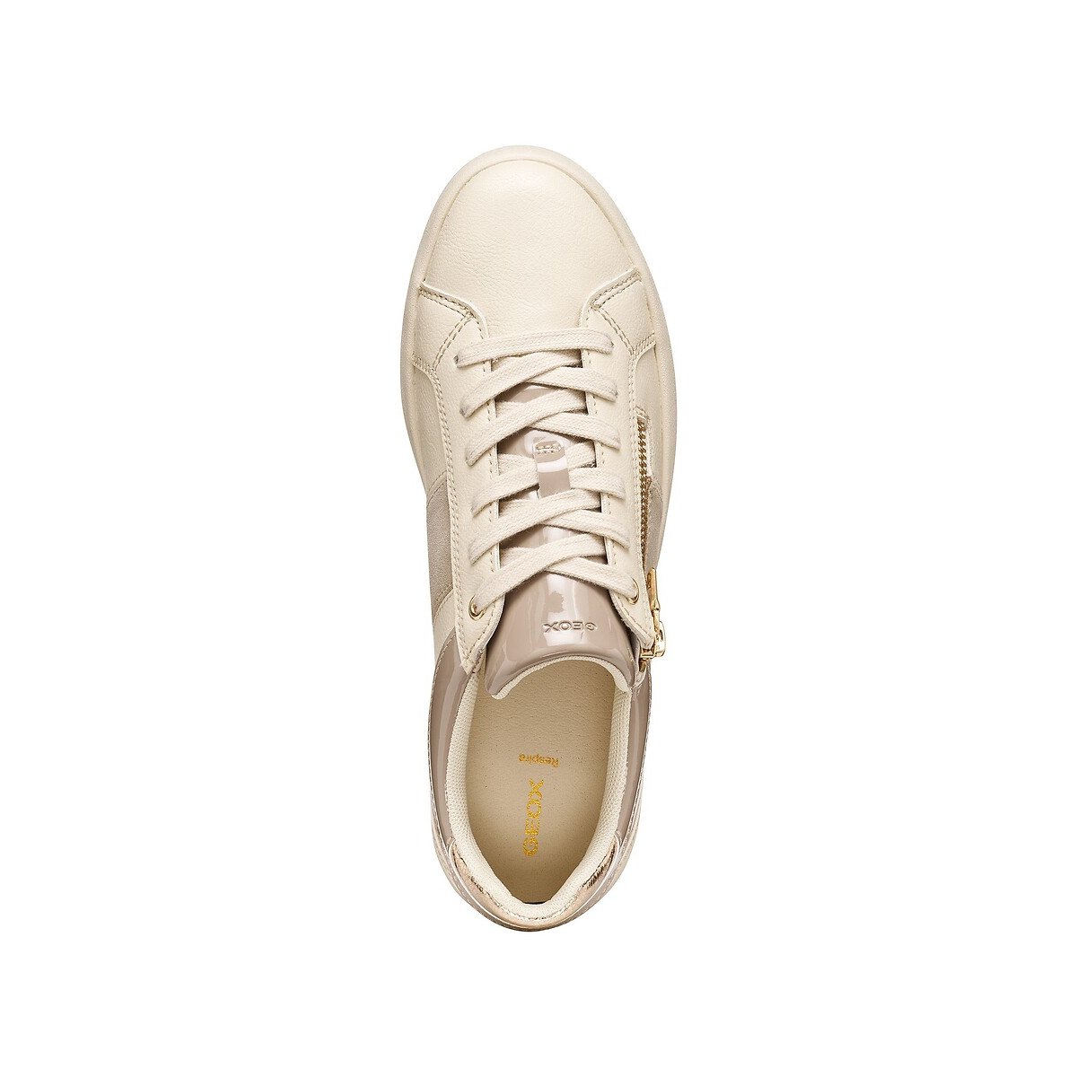 Zapatillas con cremallera y cordones, BLOMIEE beige , GEOX