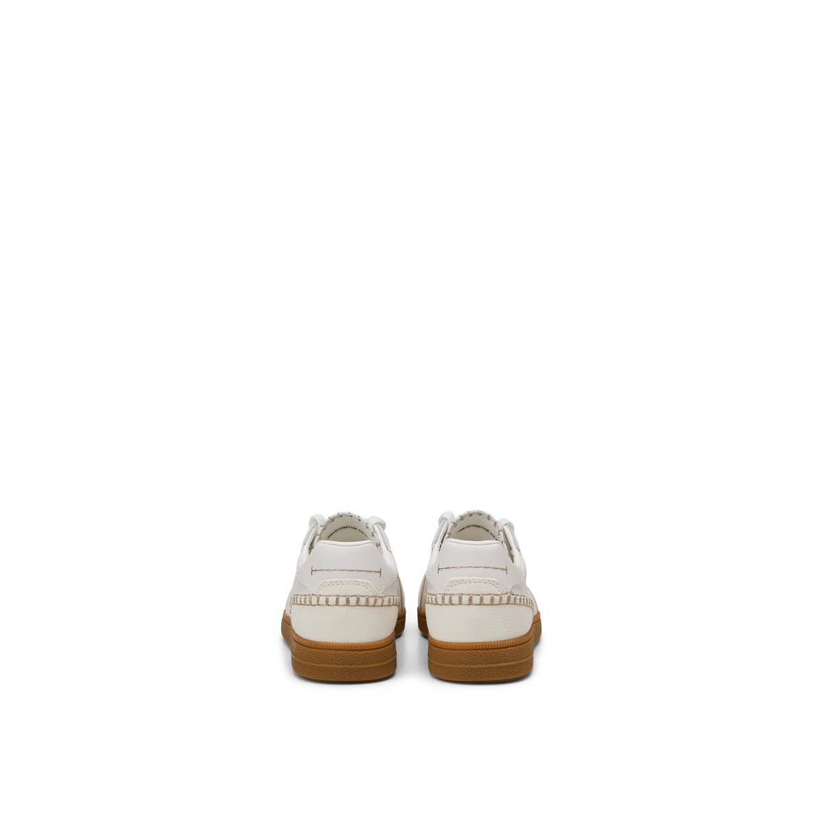 Sneaker modèle Charlie en cuir de vache de haute qualité blanc naturel, MARC O'POLO