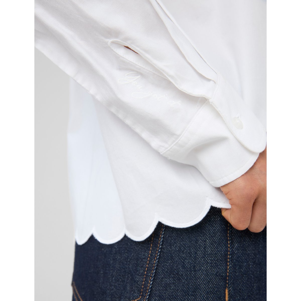 Chemise manches longues blanc, BZB