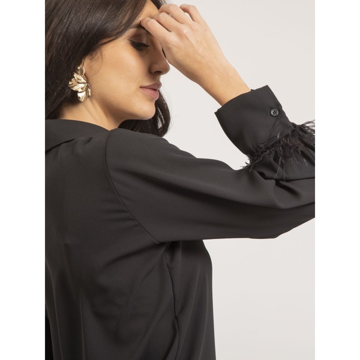 Chemise Oriande noir, DONA LISA
