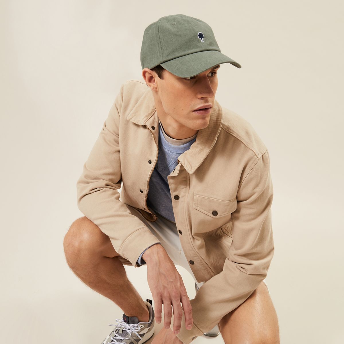 Casquette coton CAP vert clair, FAGUO