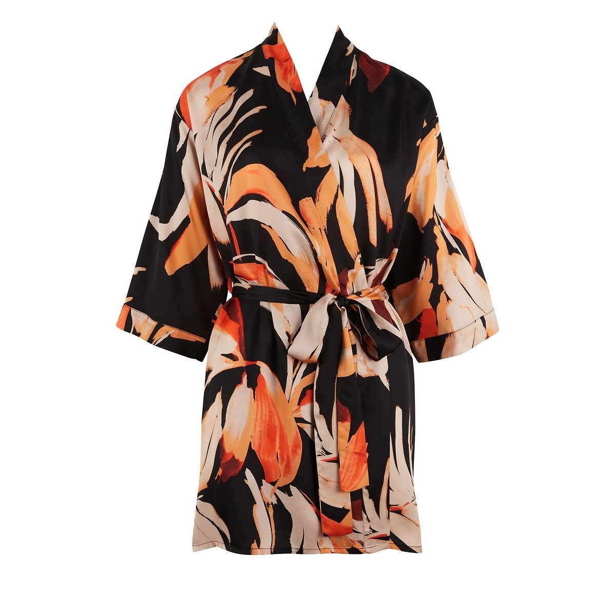 Kimono avec manches PURE CHIC imprimé feuilles, SANS COMPLEXE