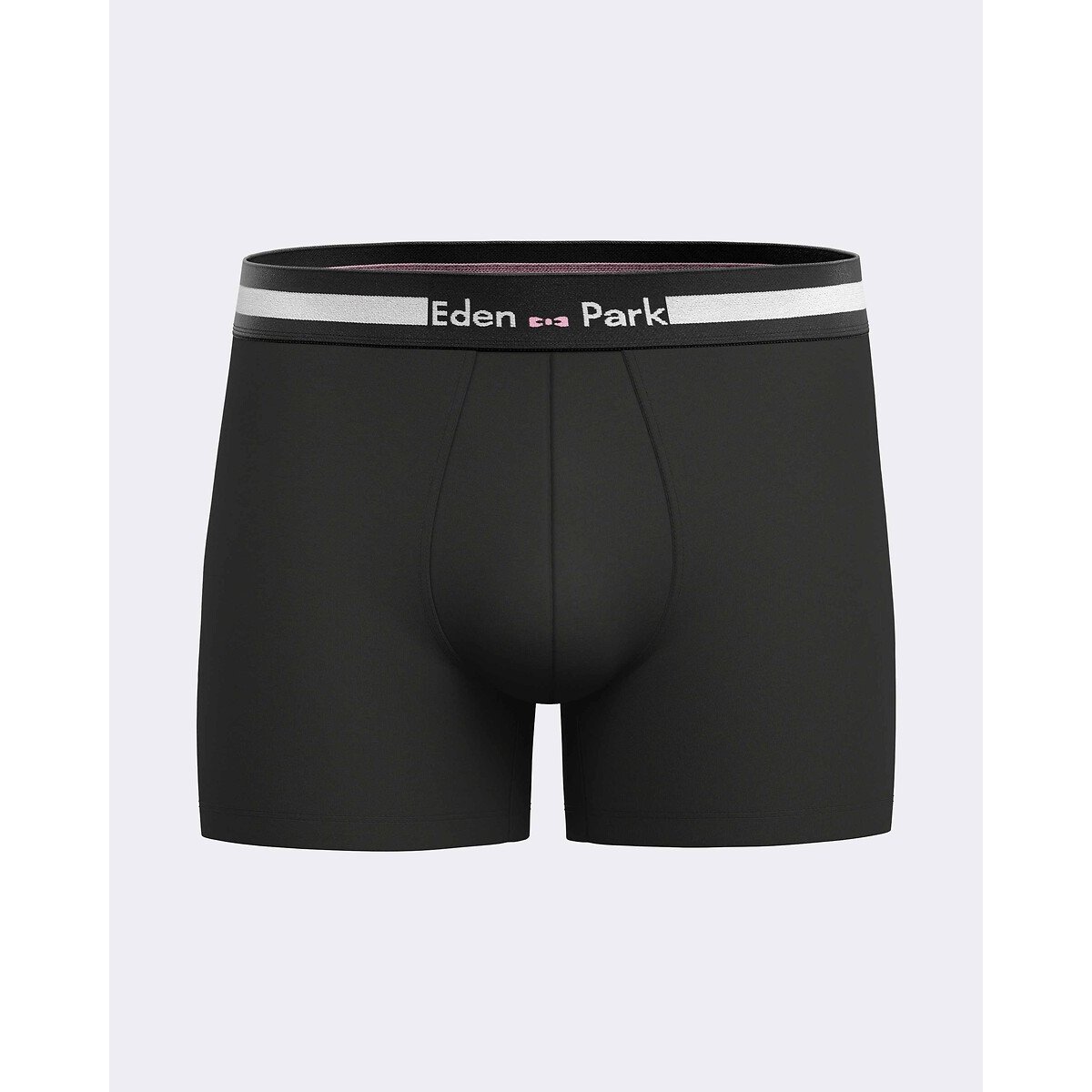 Set van 3 effen boxershorts roze + marine, EDEN PARK