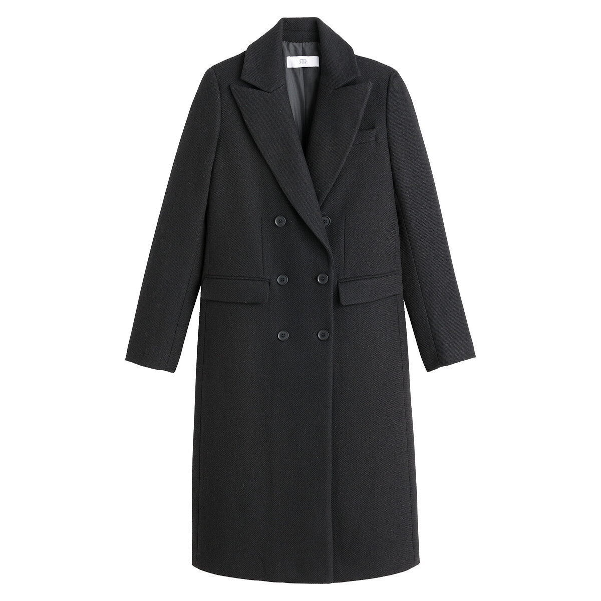 Cappotto iconico Gauthier, in panno di lana nero , LA REDOUTE COLLECTIONS