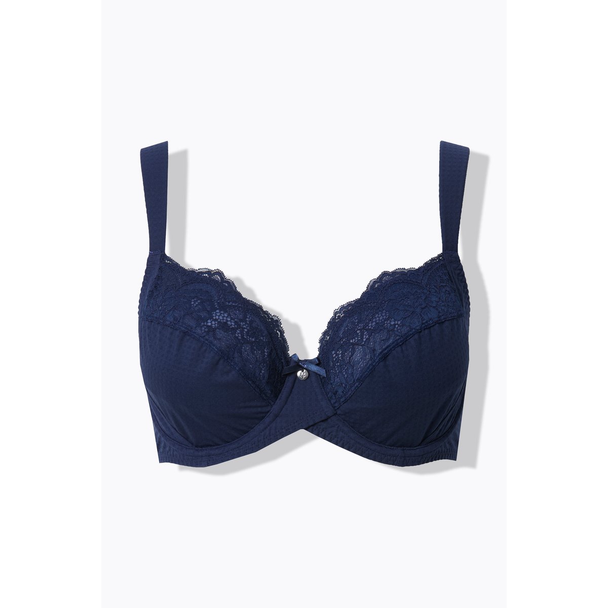 Soutien-gorge à armatures et bonnets souples bleu nuit, ULLA POPKEN