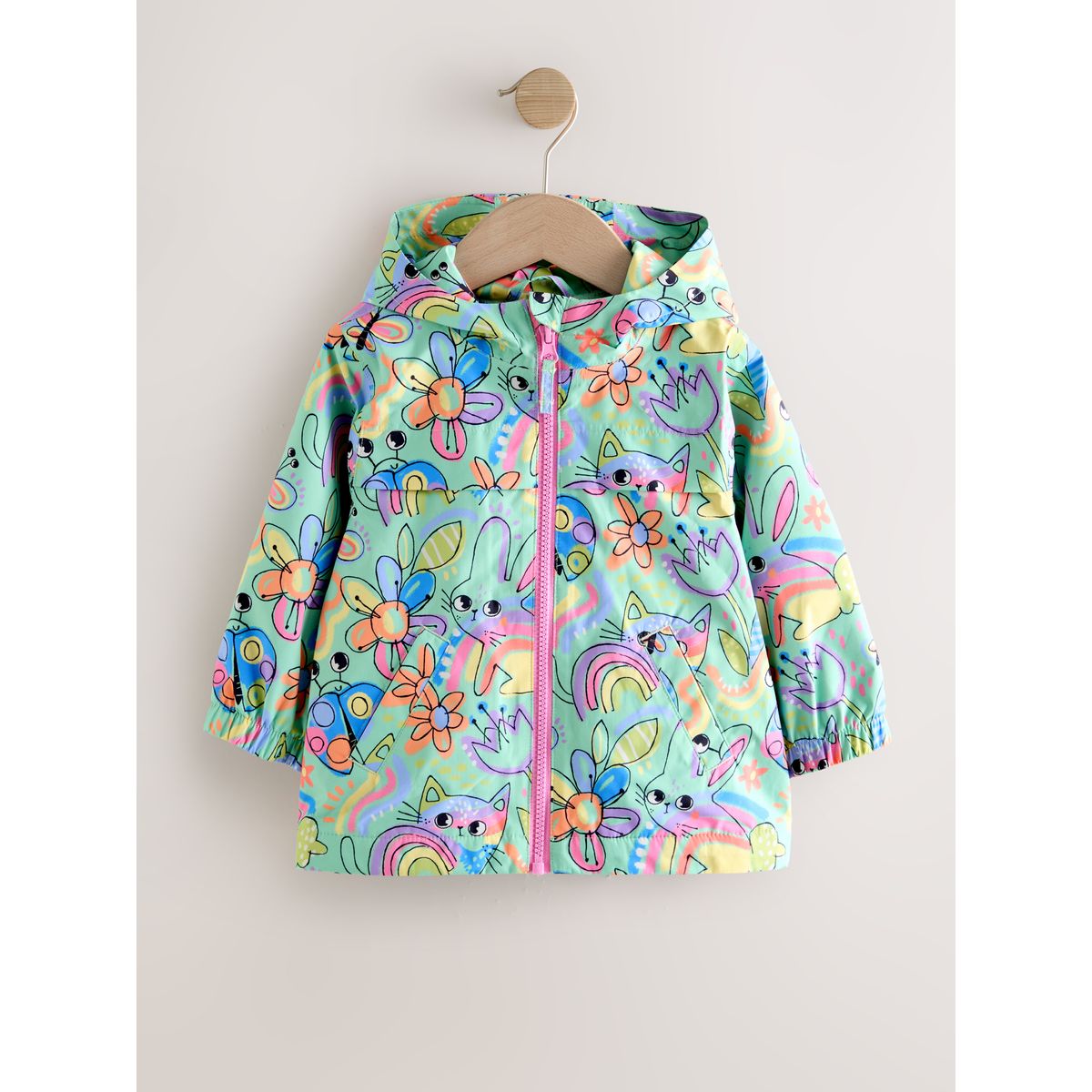 Anorak imperméable caractère vert, NEXT