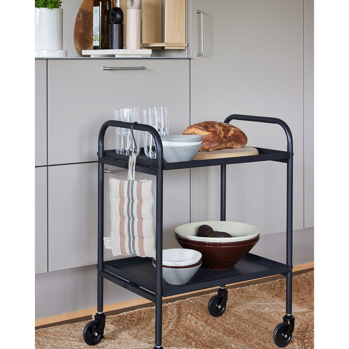 Bol en terre cuite à fond rond LIVING gris, OYOY LIVING DESIGN