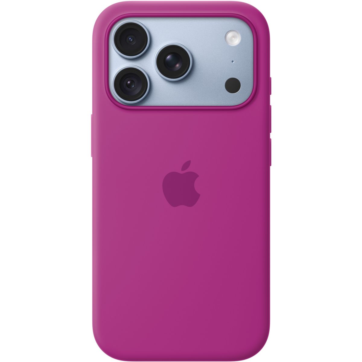 Coque iPhone 18 Pro Magsafe Magenta Silicone couleur unique, APPLE
