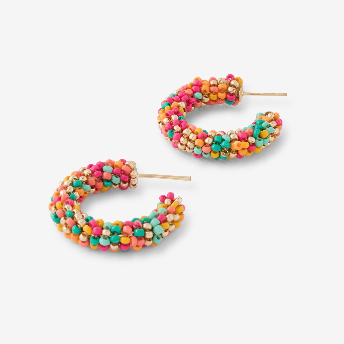 Créoles perles de rocailles multicolores multicolore, BALABOOSTE