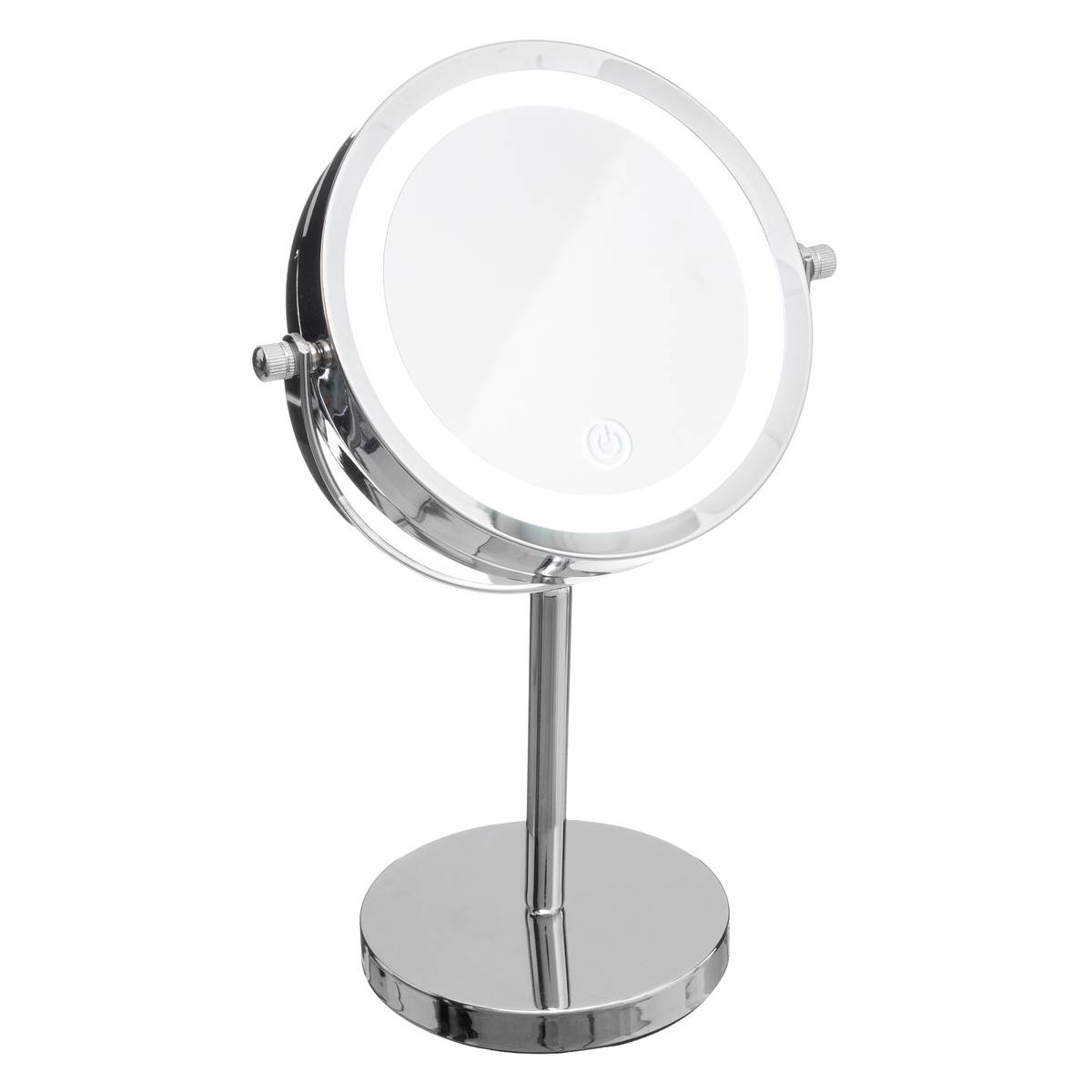 Miroir avec pied chromé LED argent, 5FIVE SIMPLY SMART