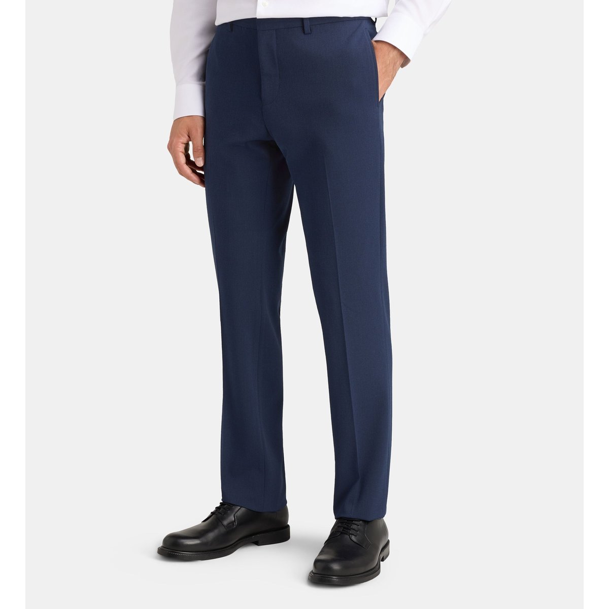 Pantalon de costume ajusté brescia armure bleu marine, COMPTOIR GL