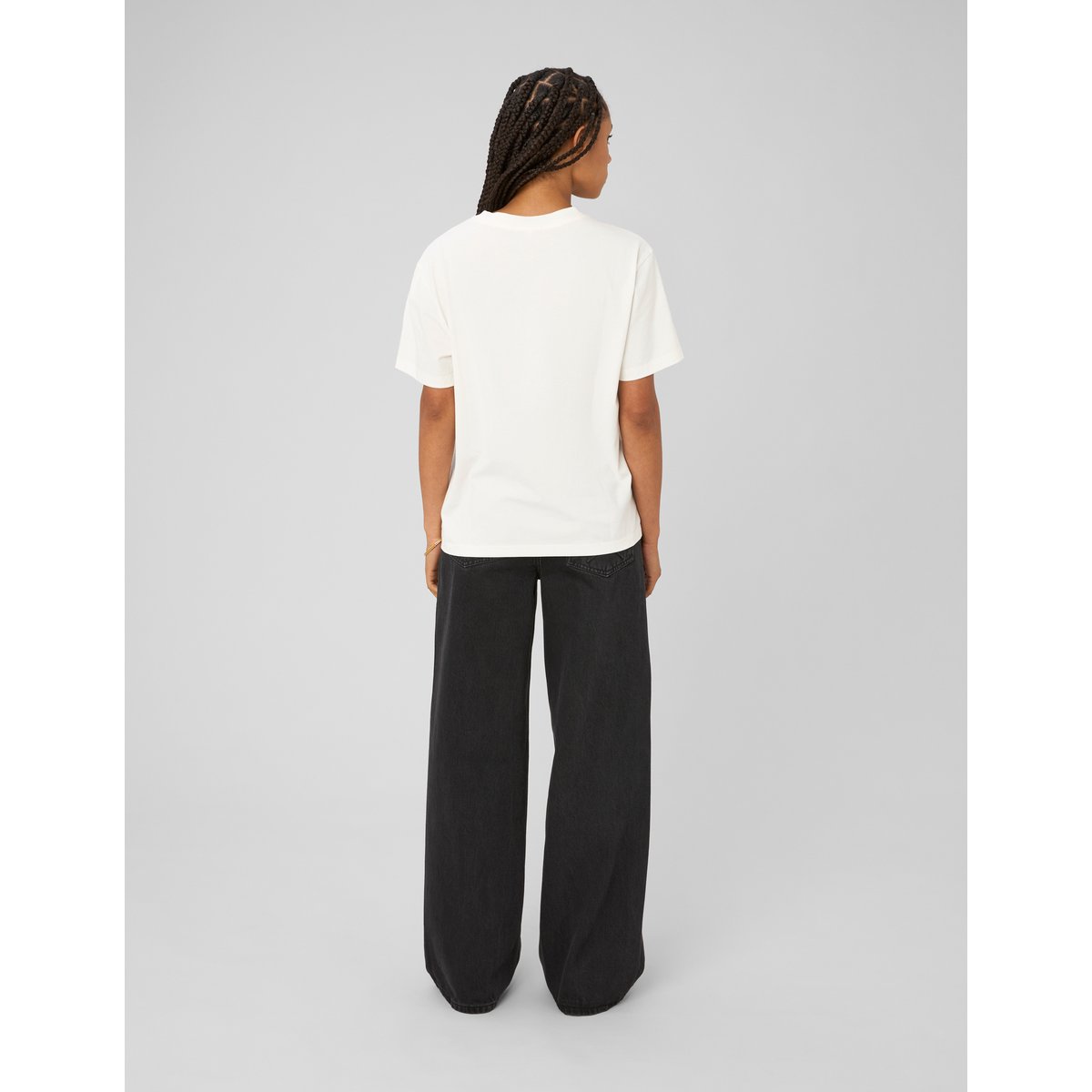 Jean wide leg taille basse noir, BZB