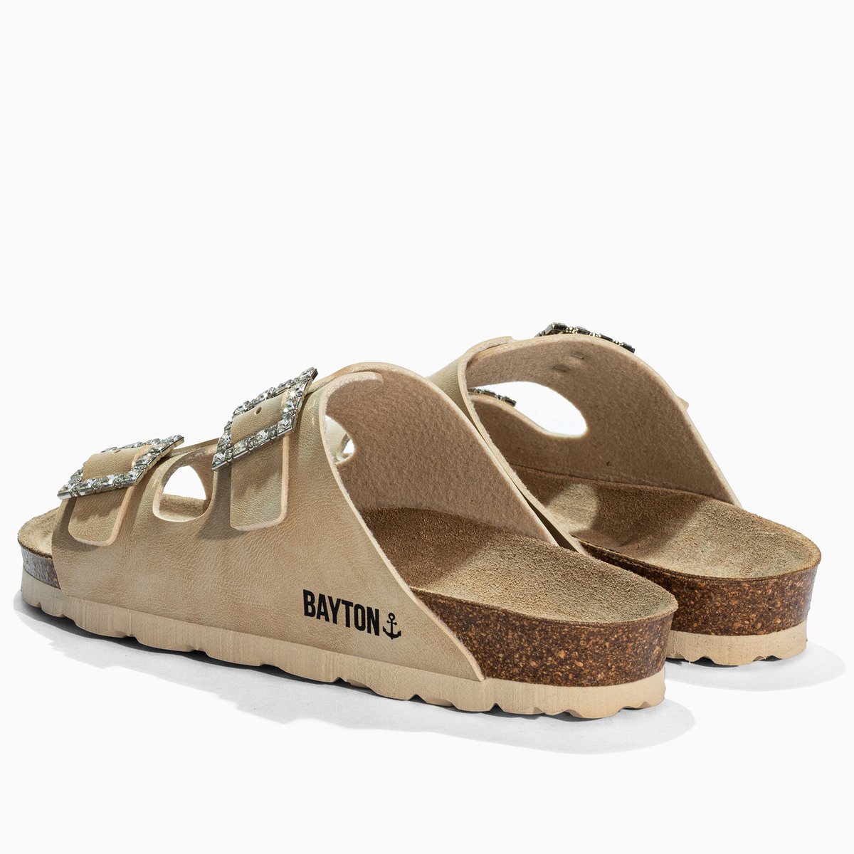 Sandales STRASS ATLAS beige, BAYTON