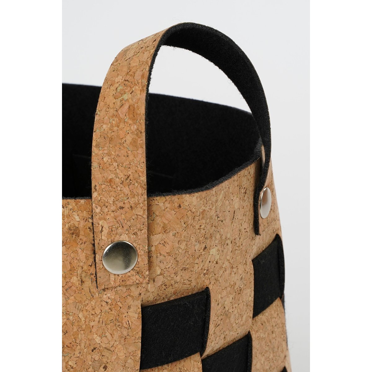 Ensemble de 2 paniers de rangement noir, MICA DECORATIONS