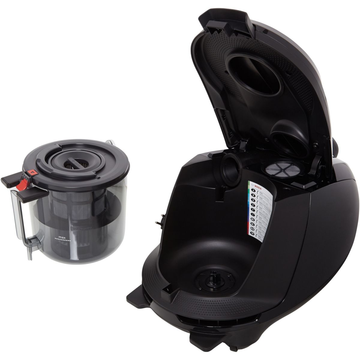 Aspirateur sans sac BGS7SIL64 serie 8 noir, BOSCH