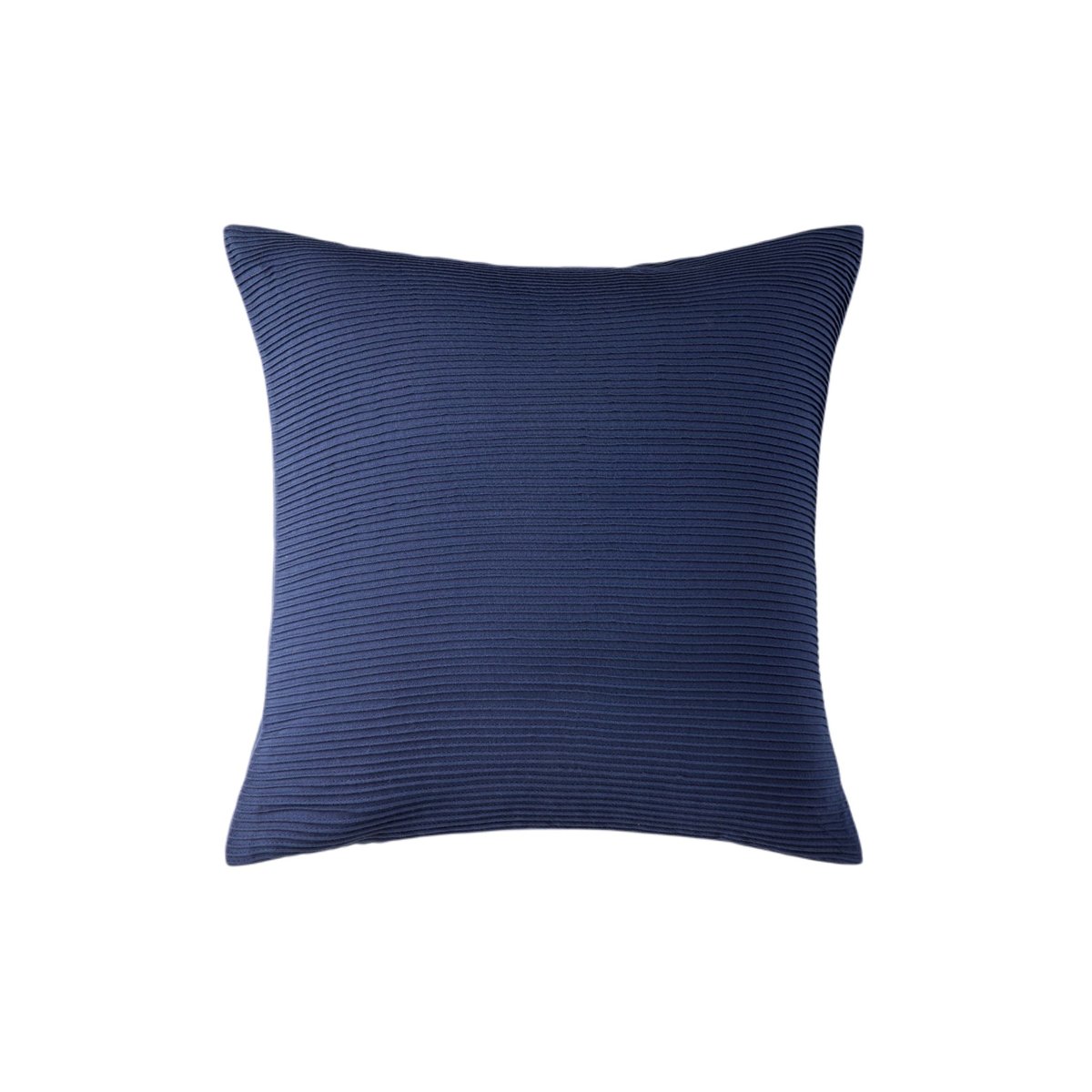 Housse De Coussin en Coton à l'effet plissé ONDINE indigo, MADURA