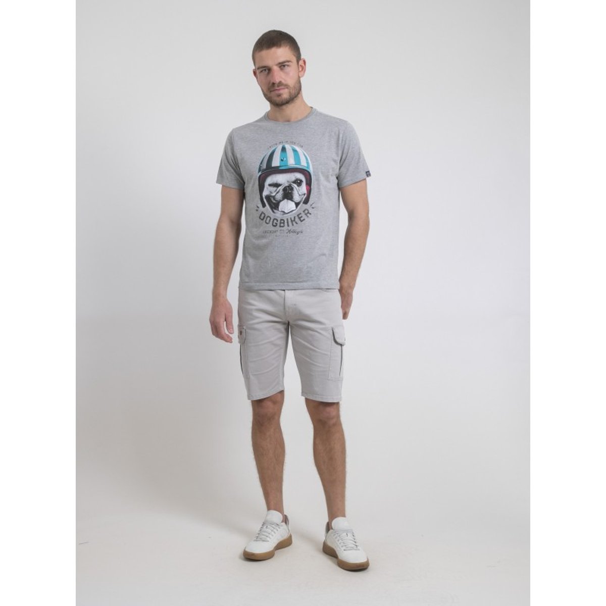 T-shirt Col Rond Pur Coton Namatou gris, RITCHIE