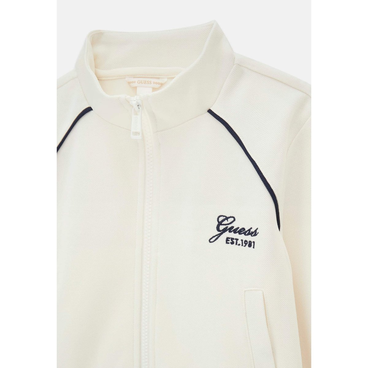 Sweat-Shirt Court En Piqué crème, GUESS KIDS